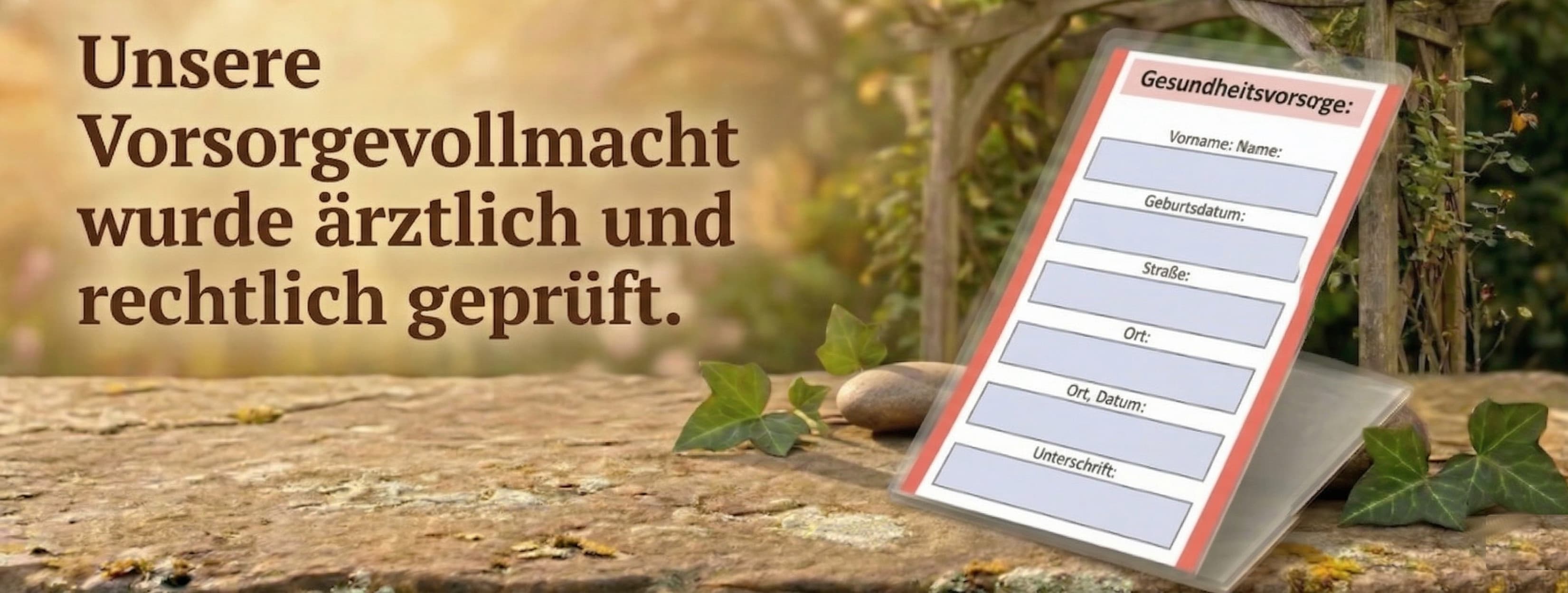 Vorsorgevollmacht bestellen