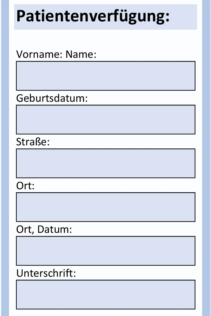 Patientenverfügung