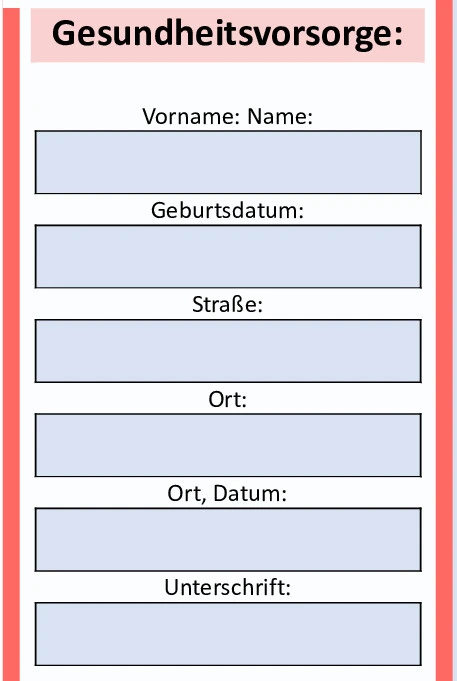 Vorsorgevollmacht